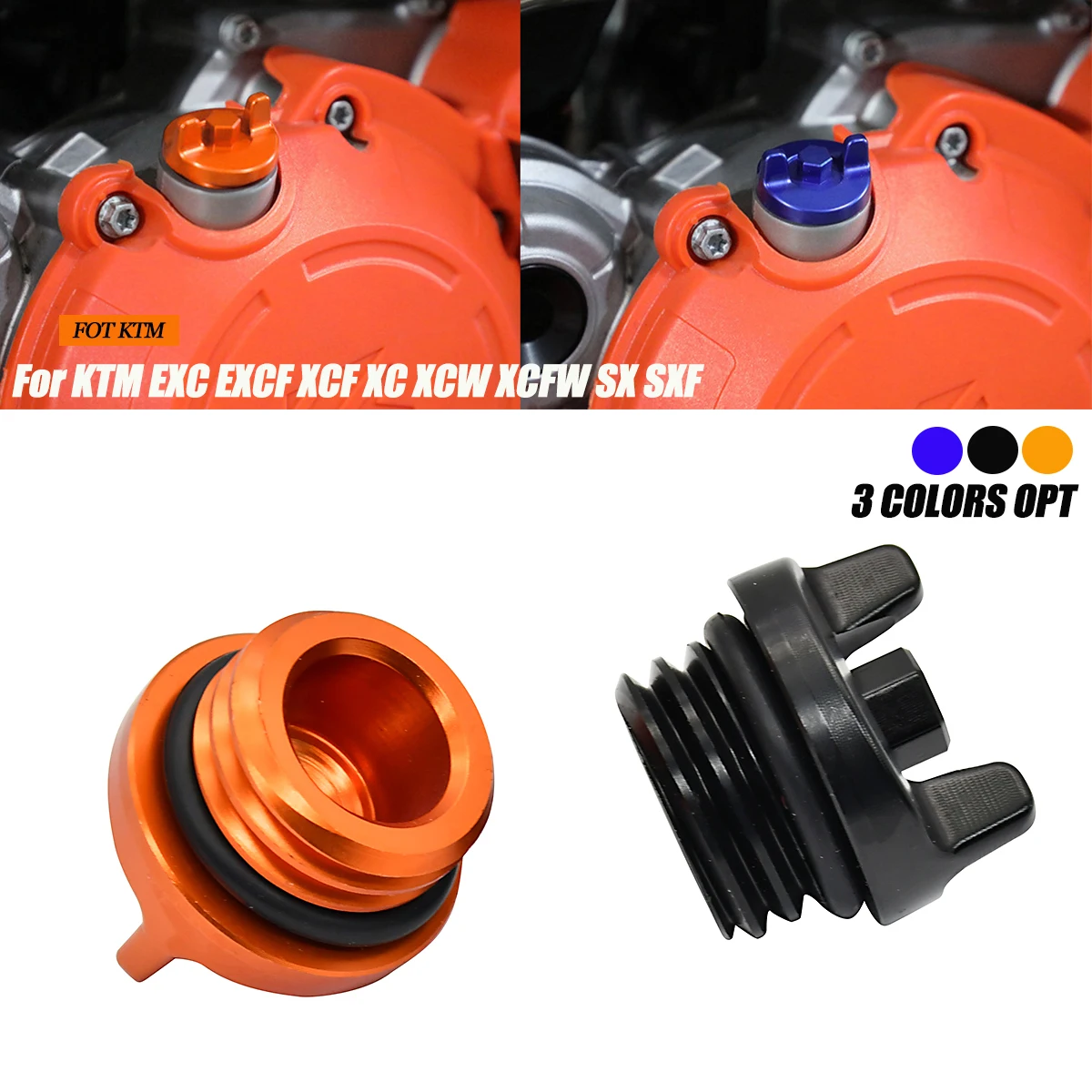 

For KTM Engine Oil Filler Plug Cap Cover EXC EXC-F CNC 125 250 300 530 XC XCF XCW XCF-W XC-W MXC MXC-G SX SXF 690 790