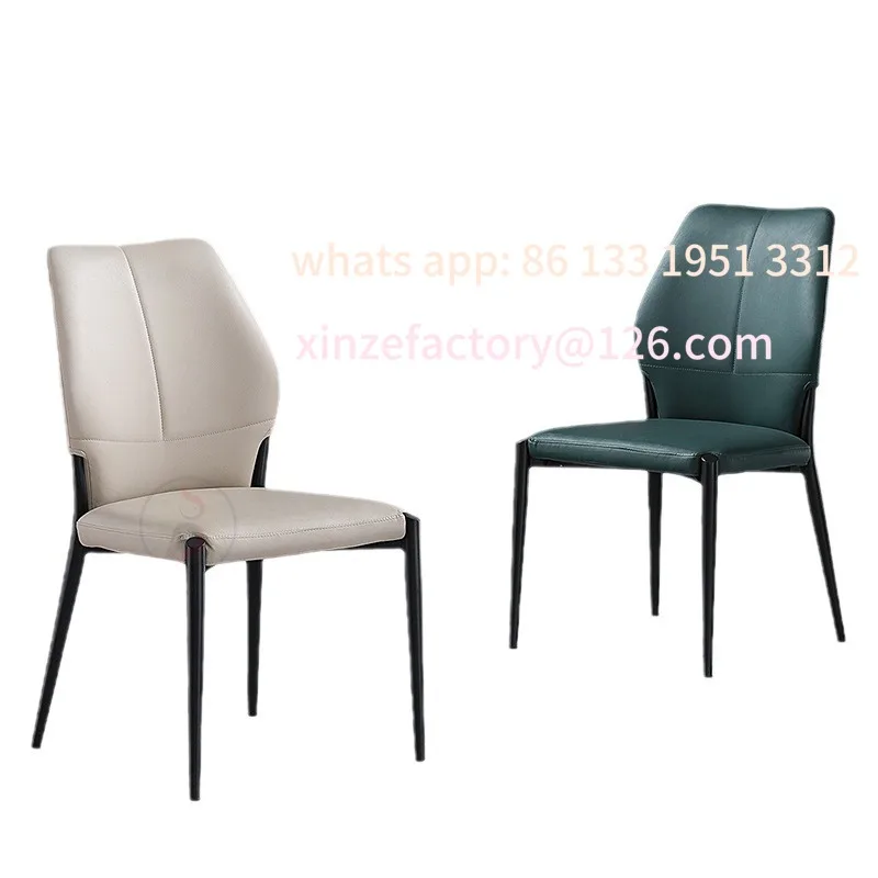 

Simple 2023 New Nordic Light Luxury High-end Home Living Room Dining Table Chair Backrest Chair Creative Internet Celebrity