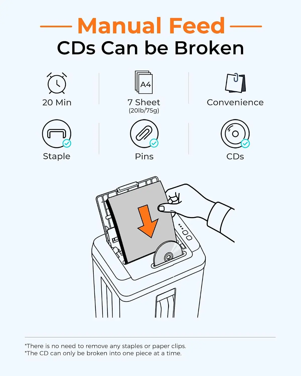 Heavy-Duty 150-Sheet Micro-Cut Paper Shredder with CD/Card Shredding, P5 Ultra Security, 60-Minute Continuous Run for Home Office