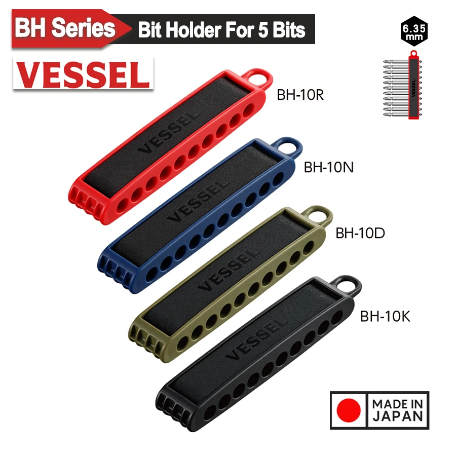 Suporte de Broca de Driver de para Bits 10 Bits Suporte de Bits de Chaves de Fenda Disponível em Muitas Cores Bh05r Bh10r Bh-05d