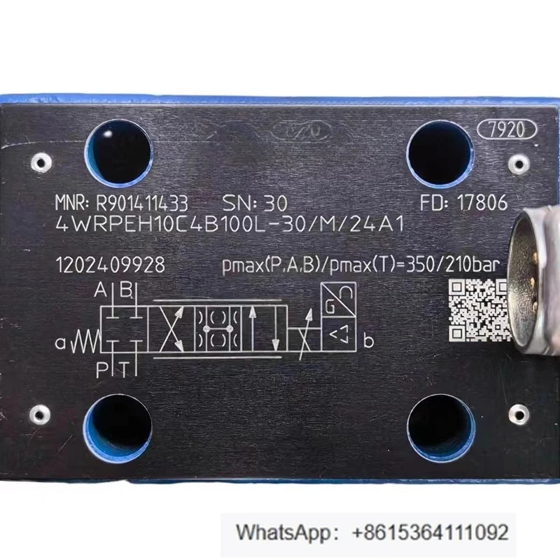 

R901411433 Proportional directional valve 4WRPEH10C4B100L-3X/M/24A1