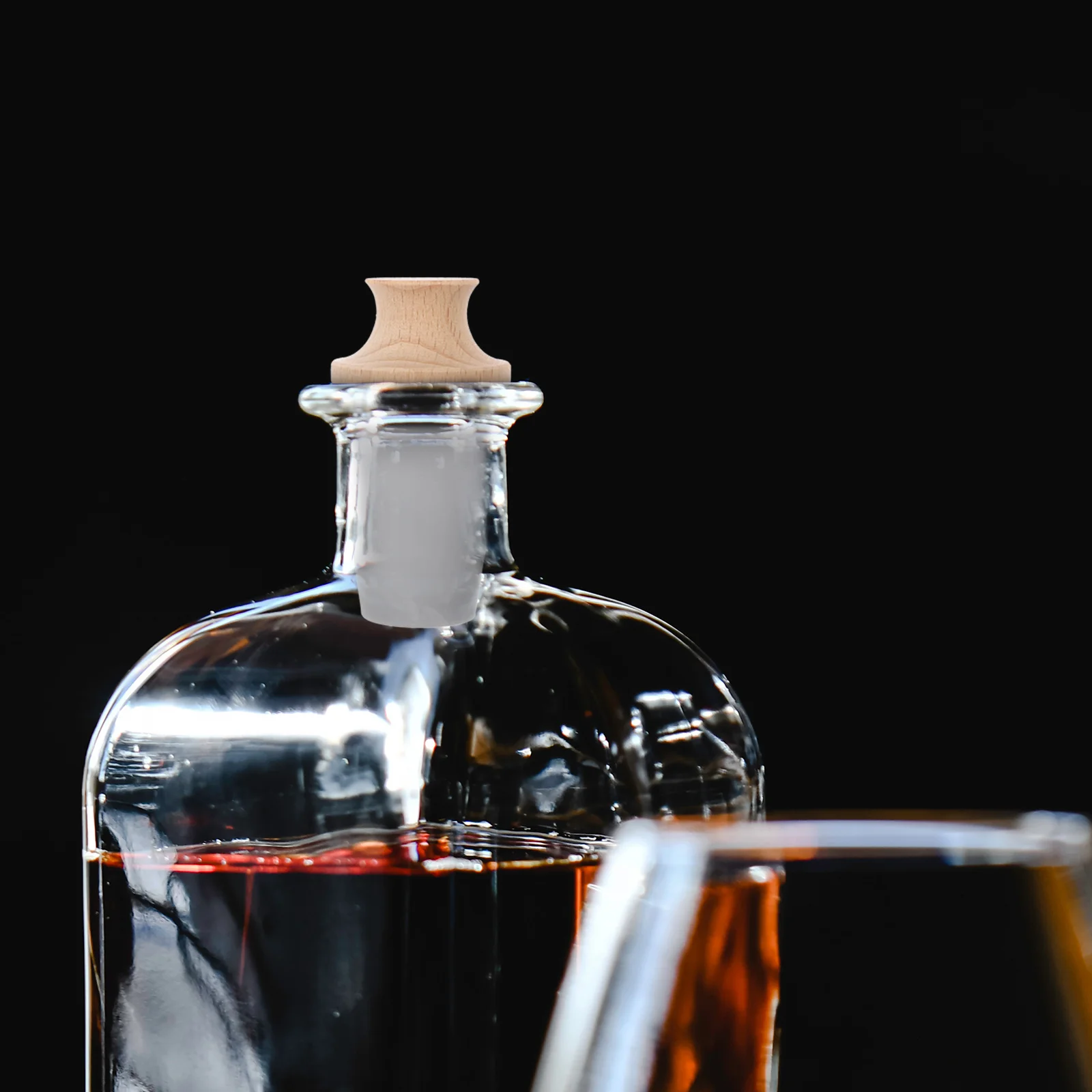 

1Pcs Simple Structure Easy Clean Wooden Silicone Wine Stopper Sealing Plug 25mm-40mm Bottle Mouth Wine Stopper Bottle Plug