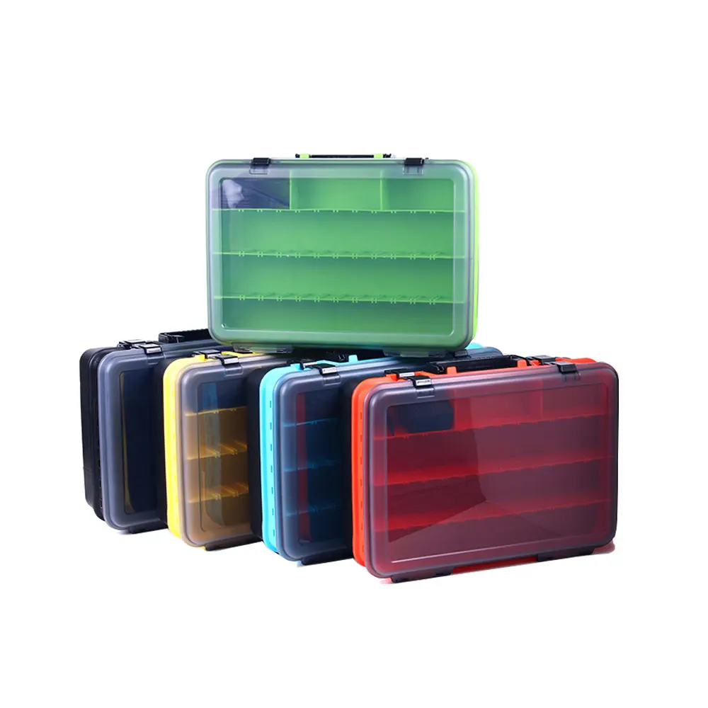 

Large-Capacity Double-Layer Fishing Tackle Box Multifunctional Fishing Accessory Storage Box Portable Fishing Bait Box