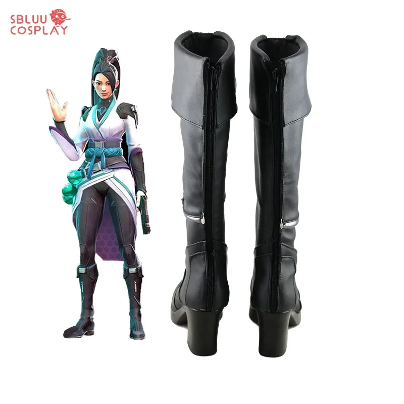 

zizi 2025 SBluuCosplay Game Valorant Sage Cosplay Shoes Custom Made Boots