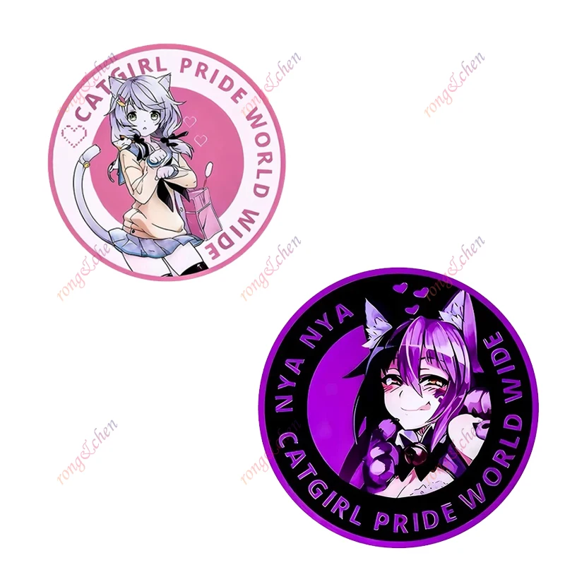 

Sexy Anime Car Sticker JDM Two-dimensional Cat Girl for Car Motorcycle Racing Helmet Laptop Trunk Body Car Window PVC Decals
