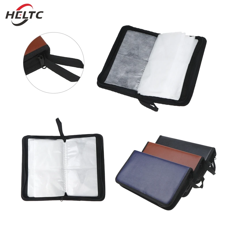 1Pcs 80 PU Imitation Leather Car CD Pack Carry Case Cover Disc Storage Holder CD Sleeve Wallet Album Hard Box DVD Disc Pack