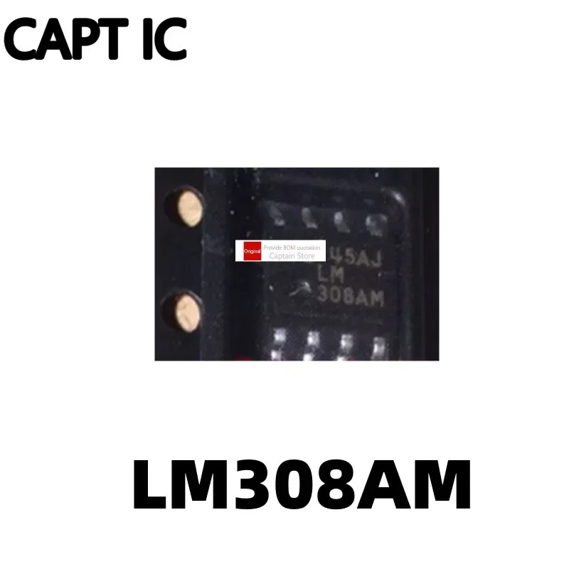 5PCS Chip IC LM308AM LM308 Operational Amplifier Chip SOP-8