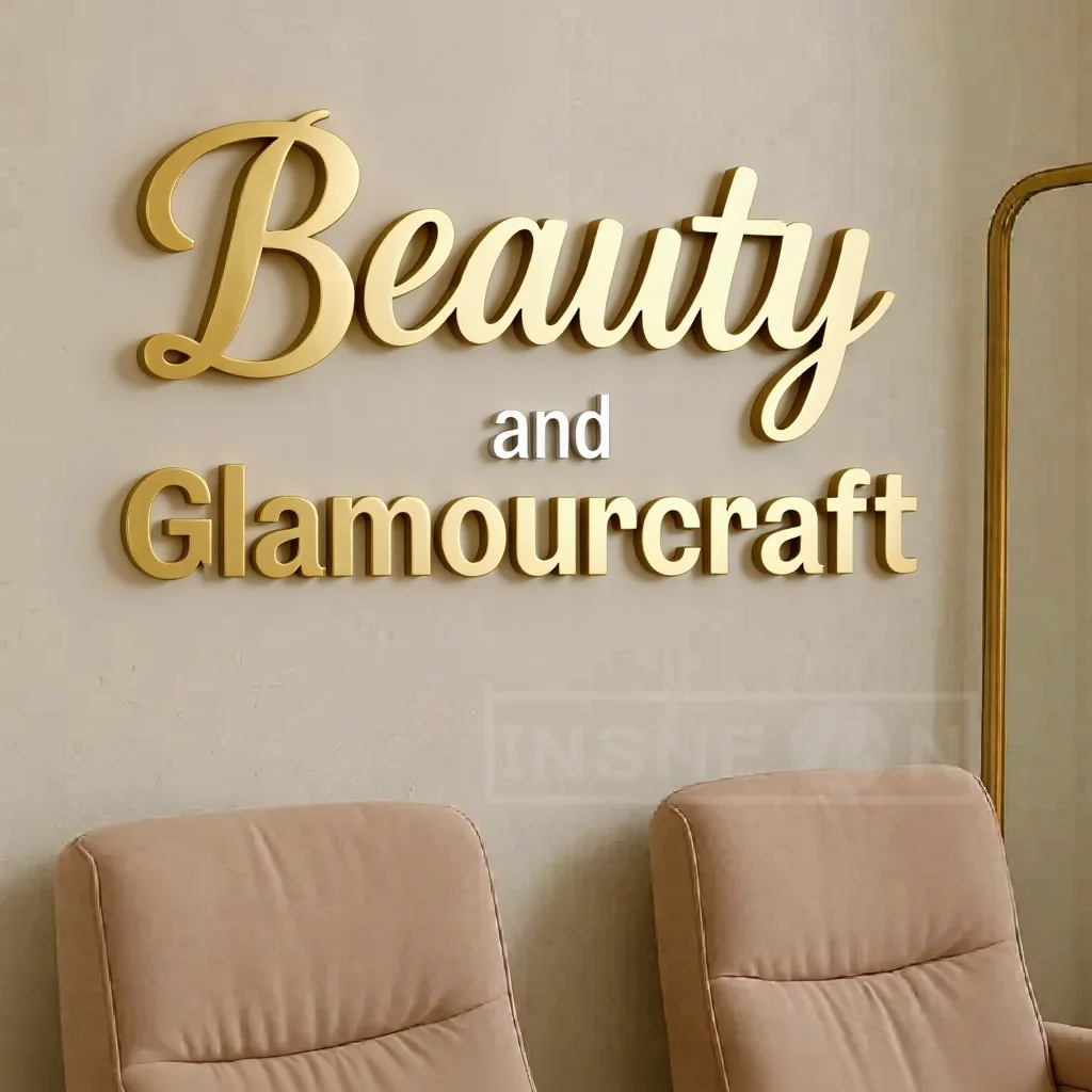 Lettere 3D Logo aziendale Segnaletica personalizzata con luce a led Segnaletica da parete aziendale Segni luminosi Poster Etichette al neon in metallo Lettera pubblicitaria