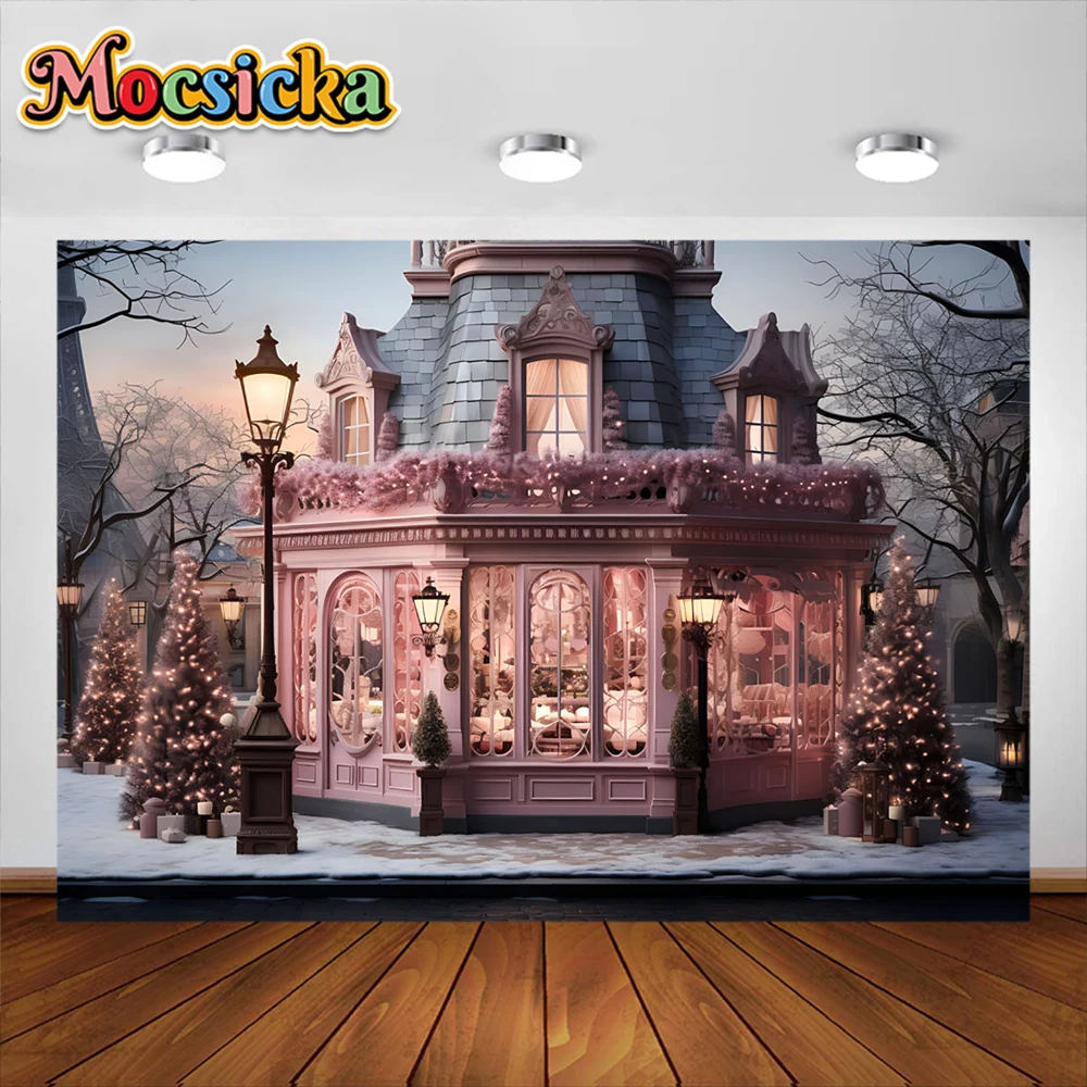 Mocsicka-خلفية تصوير شجرة عيد الميلاد في الأماكن المغلقة ، ديكور صورة العائلة ، استوديو خلفية الصورة ، حفلة عيد الميلاد ، الشتاء