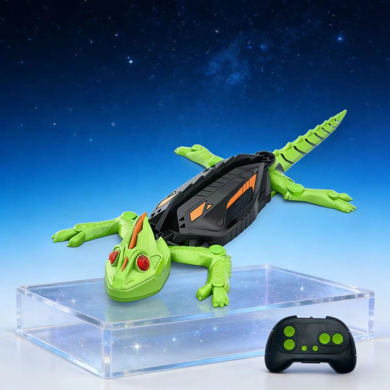 Robot Gecko d'escalade mural RC, lézard bionique réaliste, jouet pour décorations de noël