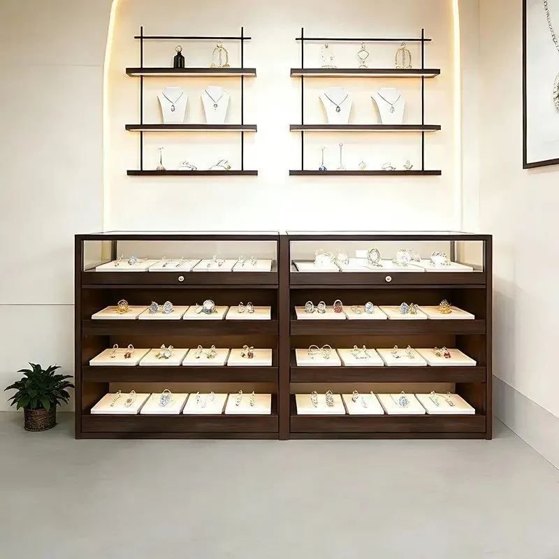 Jade Jade Jewelry Diamond Glass Ceramic Jewelry Display Cabinet Zhongdao Cabinet Display Cabinet