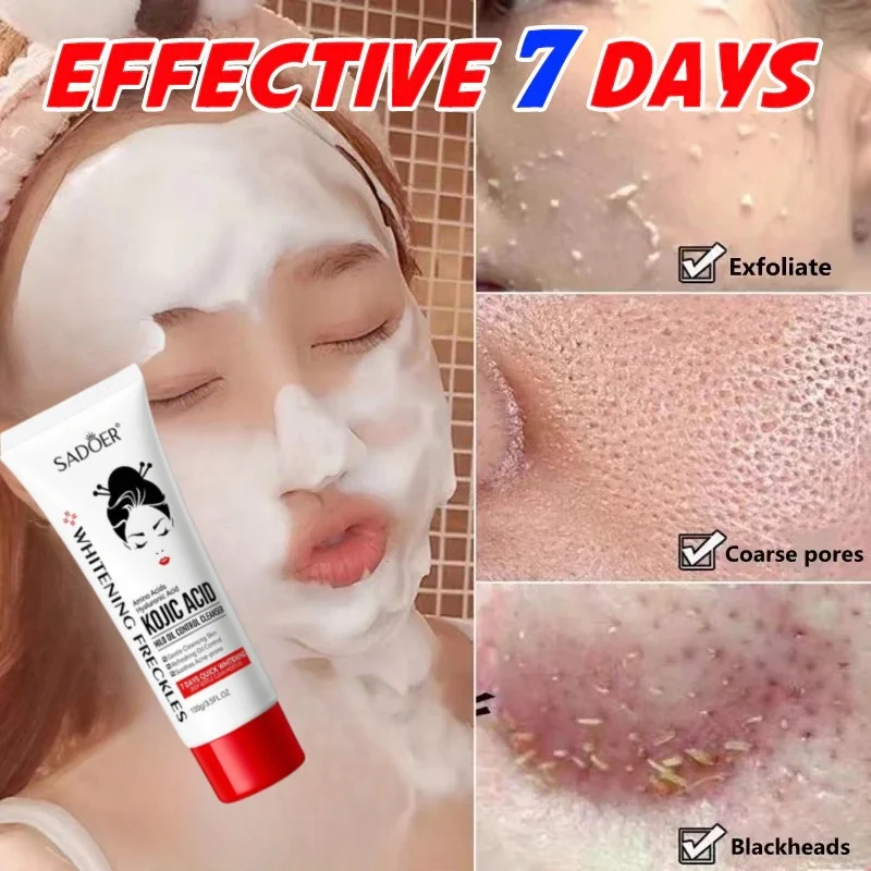 

Kojic Acid Skin Care Facial Wash Mild Oil Control Deep Cleaning Moisturizing Cleansing and Nonirritating Face Cleanser Face Wash