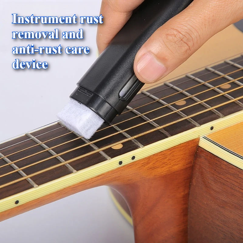 

Guitar Strings Derusting Brush Pen Strings Anti Rust Guitar Cleaner String Care Oil Eraser Guitar Accessorie Rust Prevention Pen