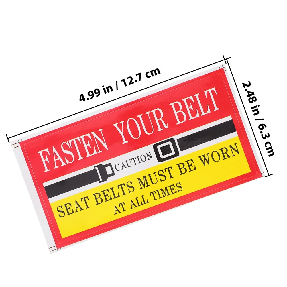 12 قطعة من ملصقات تذكير السلامة، شارات تحذيرية متينة مقاومة للماء للسيارات والشاحنات وعلامة استشارية لسيارات الأجرة