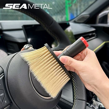SEAMETAL Car Wash Brush Dust Remover Car Air Conditioner Outlet Dust Removal Brush Soft…