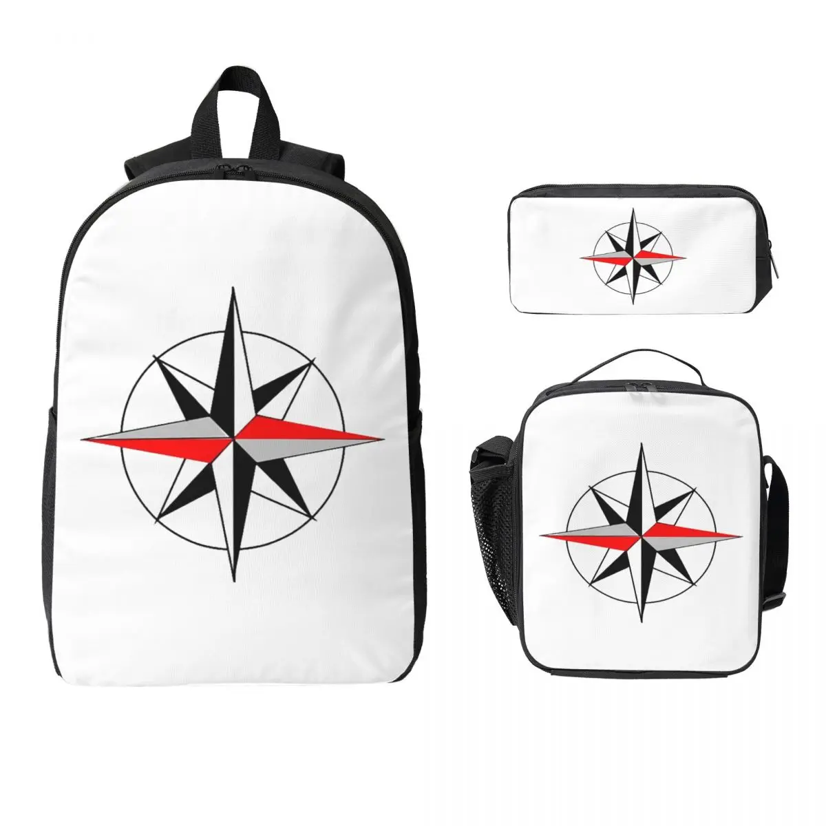 

Jeanneau Yachts Backpack Student Boys Girls BookBag School Bag Laptop Shoulder Bags 3ps Insulated Lunch Bag Pencil Case