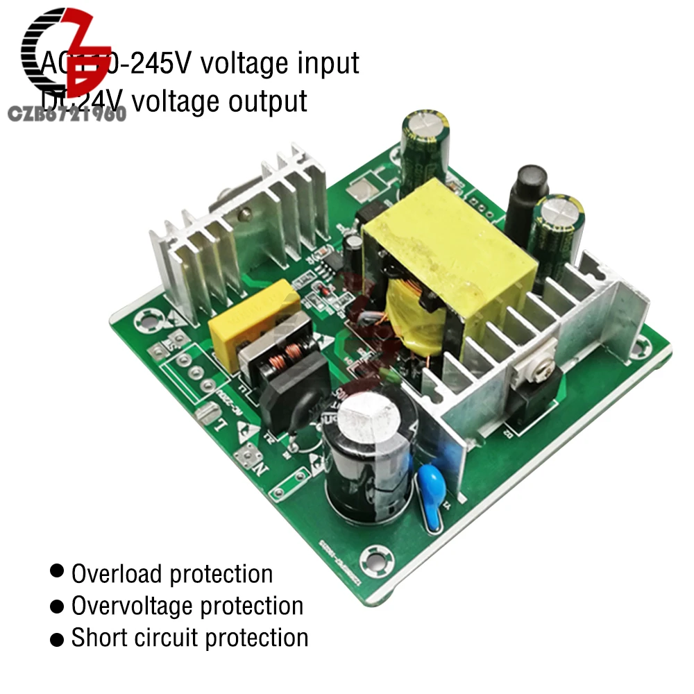 AC 110V-245V To DC 24V 5A 6A Power Supply Module Board Switch AC-DC Switch Power Supply Board Isolated Power Supply Modue 120W