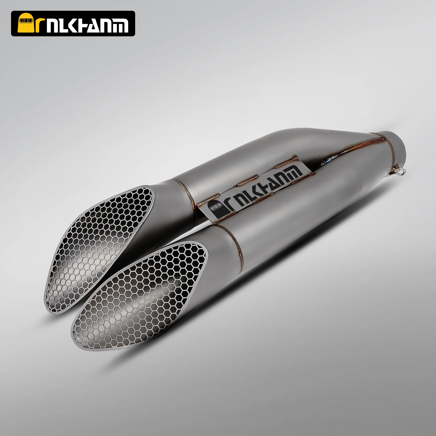 العالمي 60 مللي متر الجوزاء الفولاذ المقاوم للصدأ المزدوج منفذ الخمار ل R9 R1 GSX-R1000 ZX-4R ZX-6R ZX-10R CBR1000