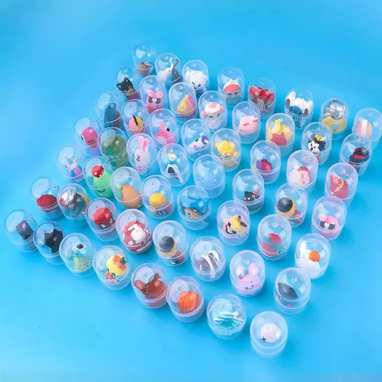 12/24/36 Pcs 32mm-45mm Surprise Capsule Gacha Ball Kids Birthday Party Gift Pinata Filler Easter Carnival Christmas Gift Reward