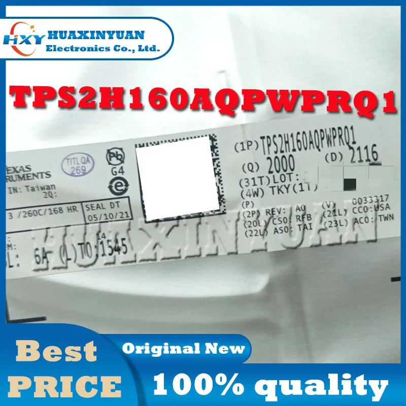 1PCS/LOT TPS2H160AQPWPRQ1 HTSSOP16  TPS TPS2H TPS2H16 TPS2H160A TPS2H160AQP TPS2H160AQPW TP New and Original Ic Chip In Stock IC