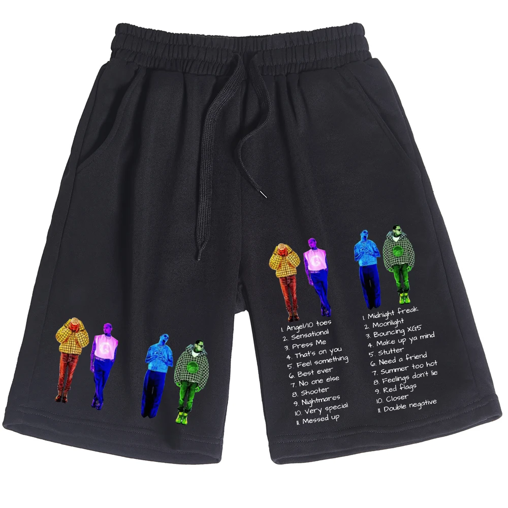 Chris Brown Rapper Shorts Pants Cotton Trousers Man Woman Pants