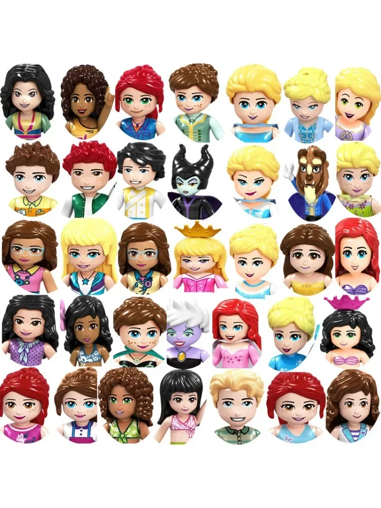 Potdemiel Disney point congelé série princesse Elsa Mini Figma point blocs de construction Mini jouets enfants jouets jouets pour filles