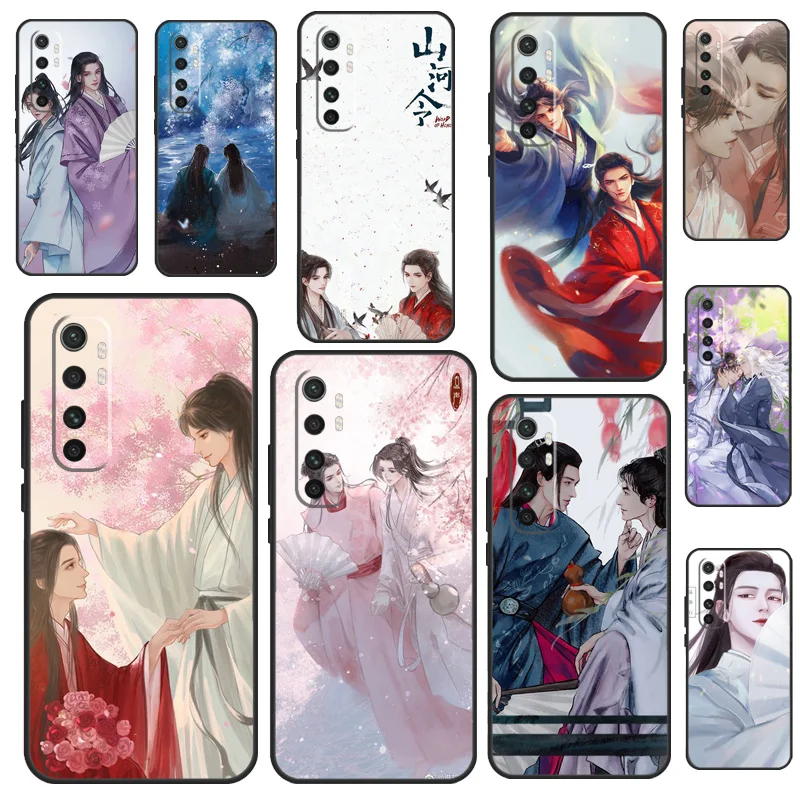 WORD OF HONOR Shan He Ling Phone Case For Xiaomi Mi 11 Ultra 10 Lite 11T 10T Pro POCO X3 NFC F3 M3 Pro Soft Cover