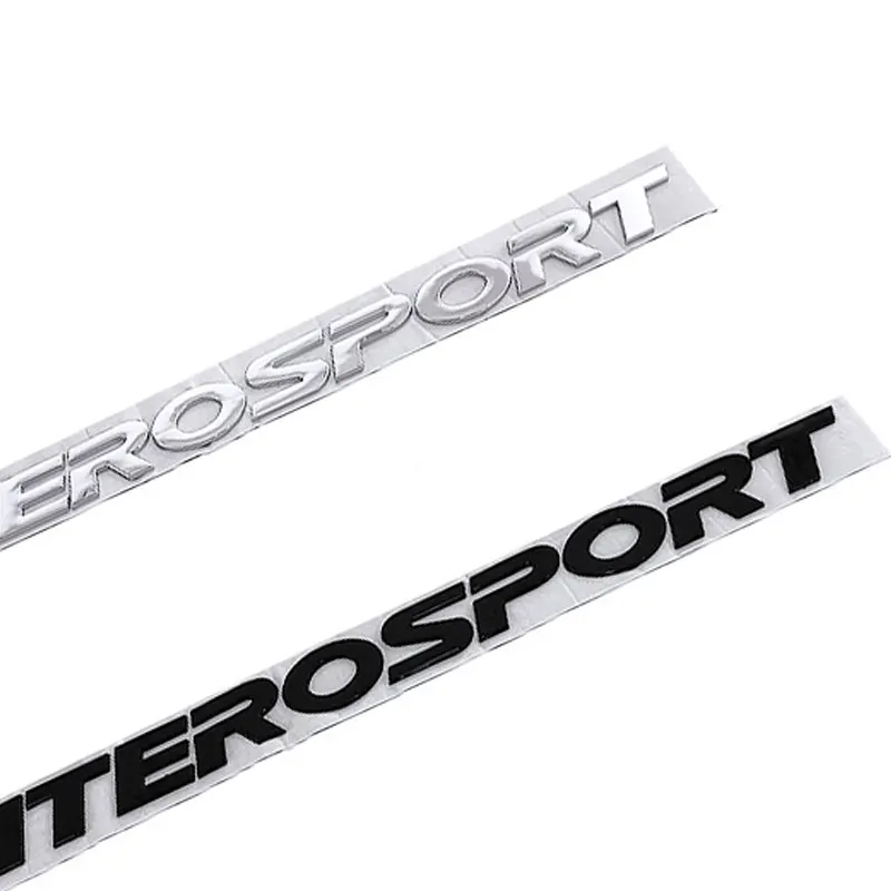 MONTERO SPORT logo hood badge label car stickers for Mitsubishi Montero Three-dimensional logo front head trunk refit decals