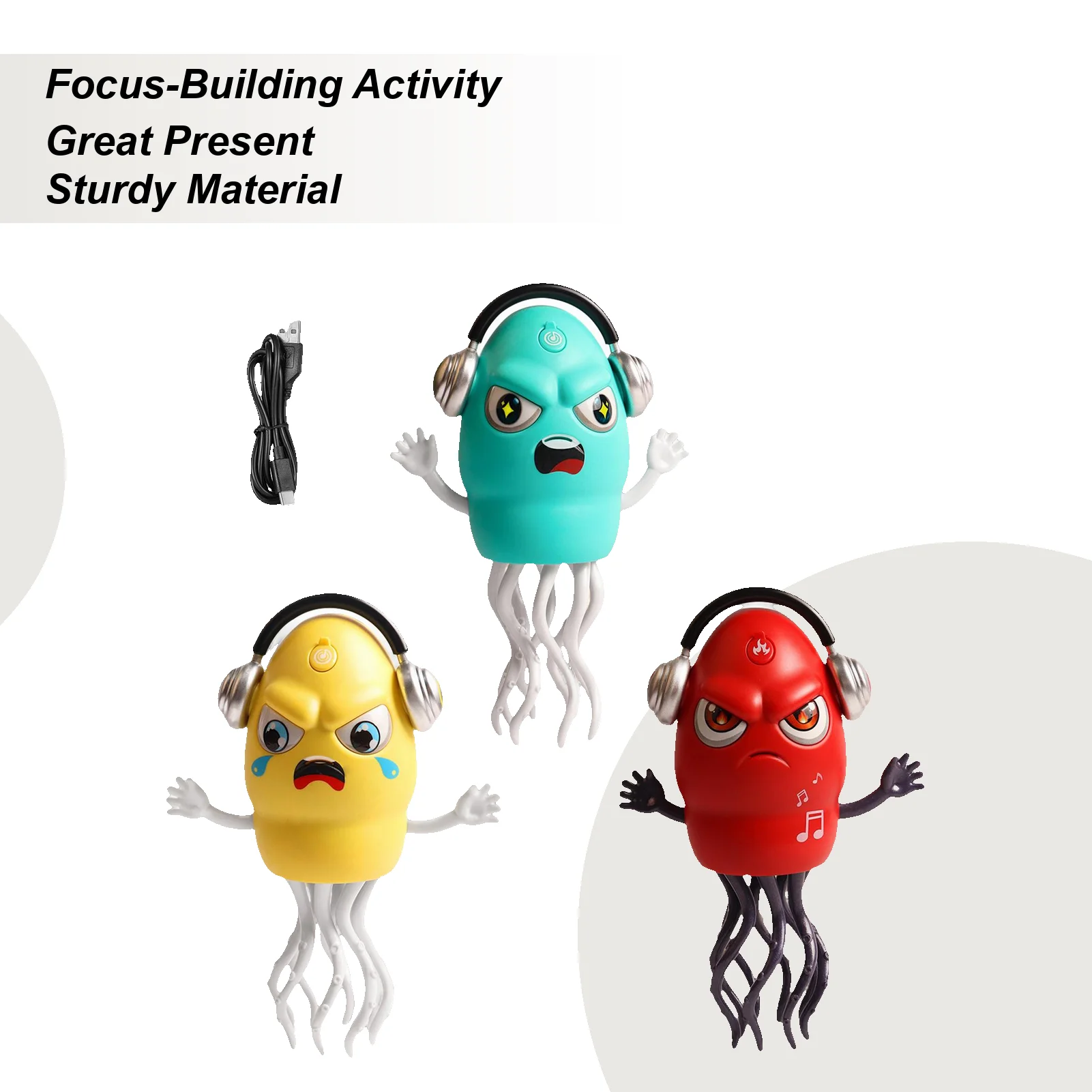 Dança lula brinquedo inteligente evitar obstáculos explorador recarregável rastejando polvo brinquedo com luz & música para crianças dançando barriga