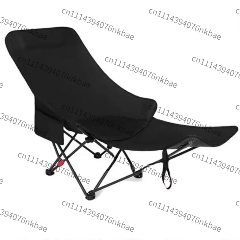 Outdoor Folding Moon Chair with 3 Adjustable Leg Rests, Camping Picnic Fishing Beach Nap Chair Portable Outdoor Furniture