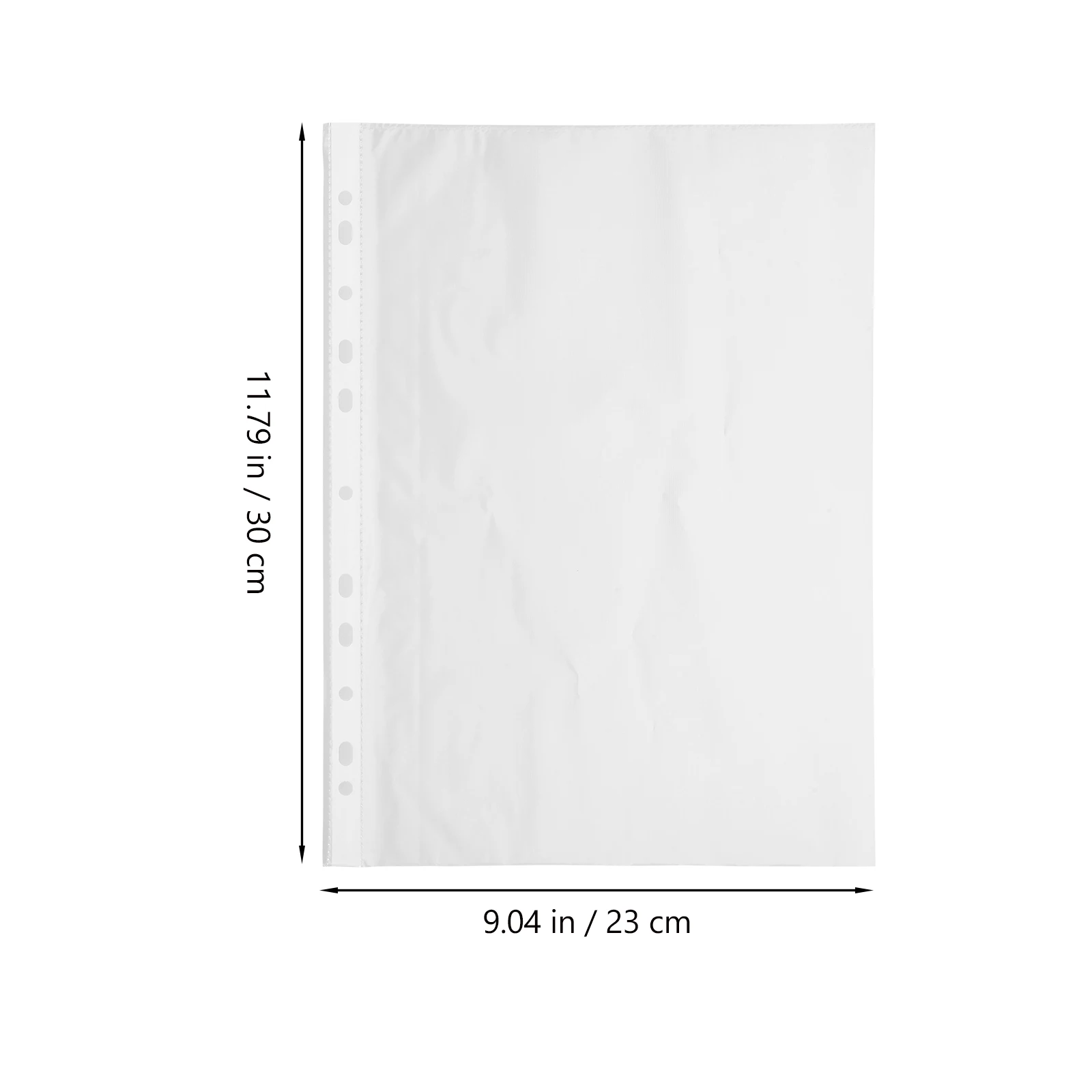100 Uds. Funda protectora transparente de Pp para álbum, carpeta de documentos para hoja A4, Protector de página, oficina, escuela, ligero y transparente