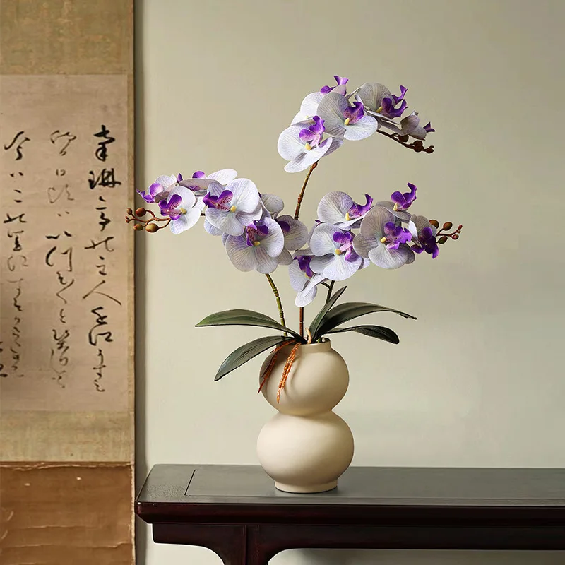 Phalaenopsis fake flower simulation flower feel finished bouquet living room wedding dress photography