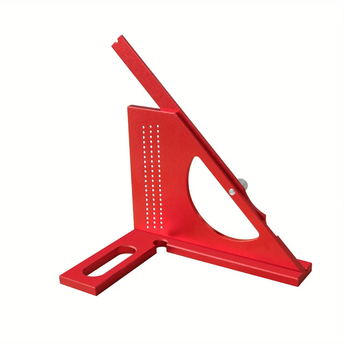 Kreatives Holzbearbeitungsset, quadratisch, 180 Grad 3D verstellbarer quadratischer Winkelmesser für Tischlerei, Dreieckslineal aus Aluminium mit Anreißlöchern – Detail 9