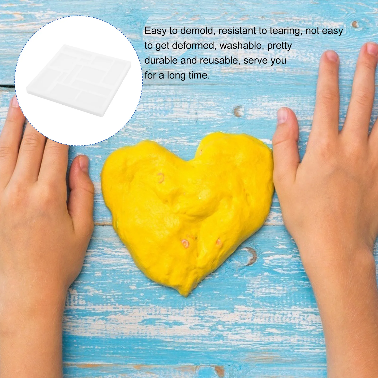 

2Pcs Geometric Puzzle Mold Epoxy Resin Casting DIY Handmade Adornment Tool Reusable Washable Geometric Puzzle Mold