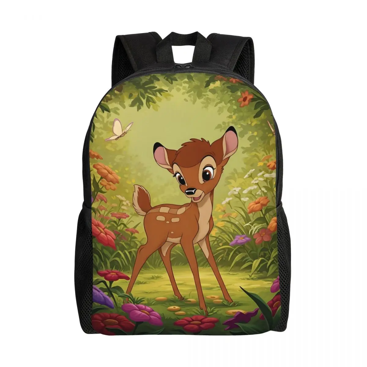 

Custom Bambi Backpacks for Women Men Waterproof School College Kawaii Cartoon Anime Bag Printing Bookbags
