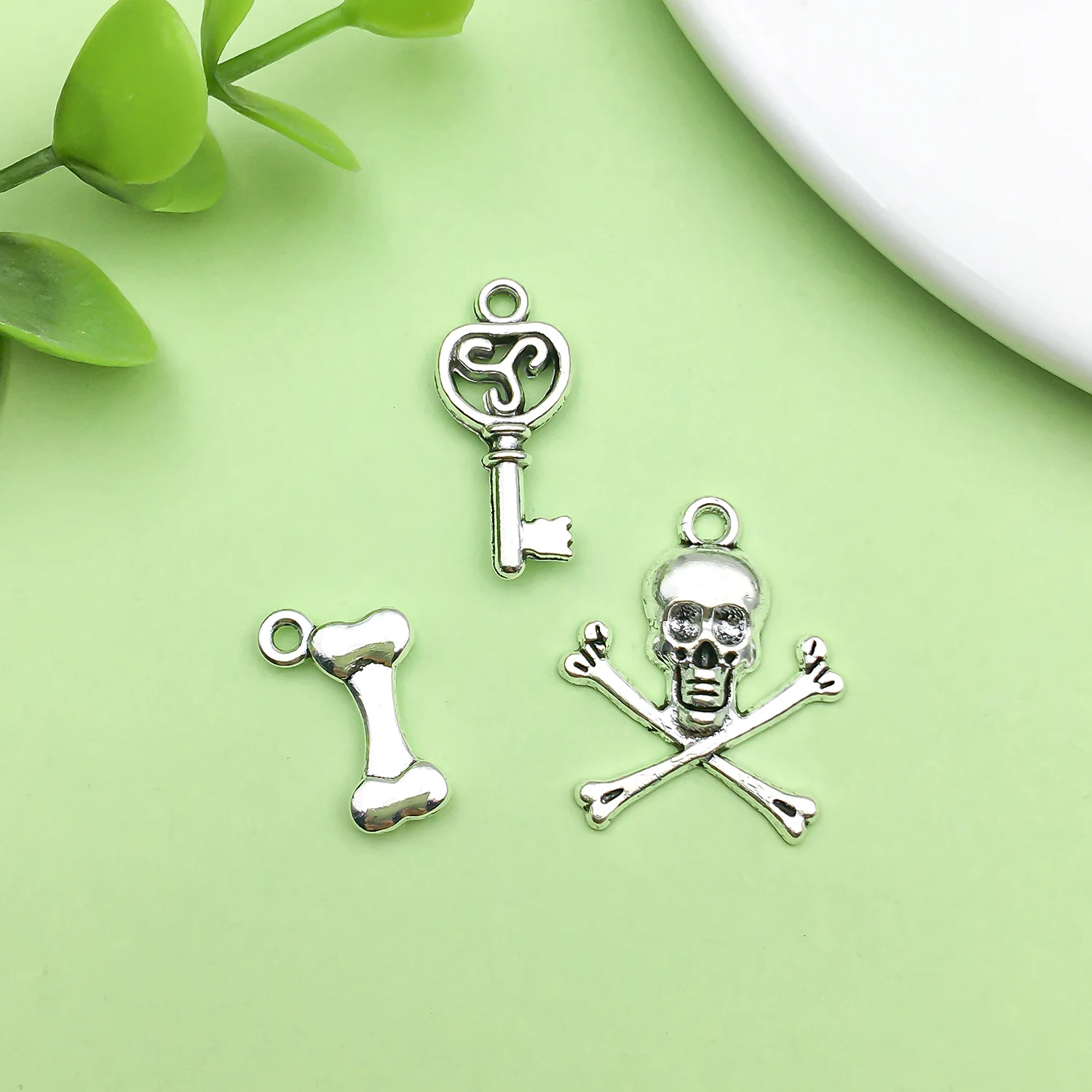 30pcs Antique Silvery Charms Alloy Various Styles Pendants for DIY Bracelets Necklaces Earrings Jewelry Making Accessories - view 6