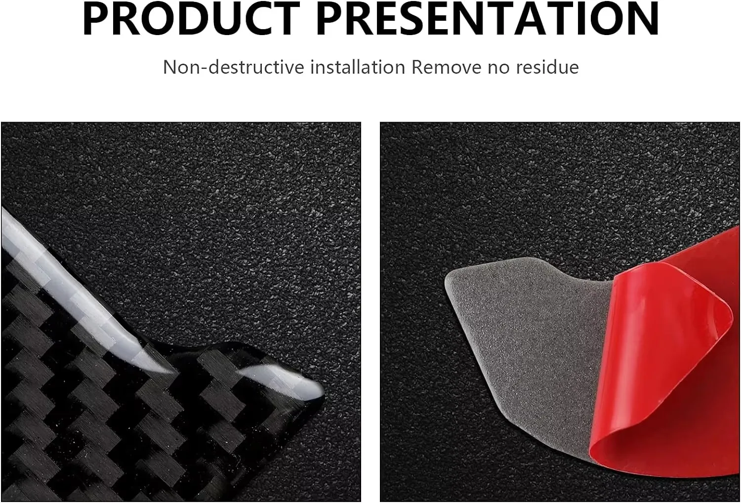 For Ford Mustang GT 2015-2021 Accessories Carbon Fiber Car Central Dashboard Air Conditioner Outlet Vent Decoration Cover Trim view 6