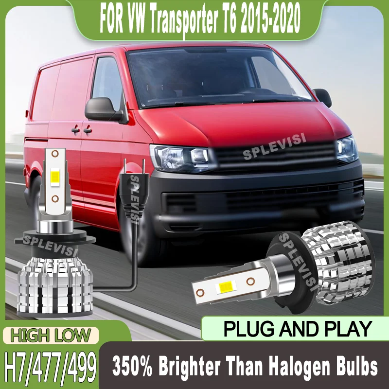 

Stable Performance 350% Brighter Than Halogen Bulbs H7 LED HIGH/LOW BEAM For VW Transporter T6 2015 2016 2017 2018 2019 2020