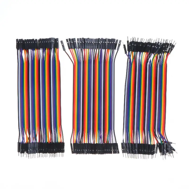 [T] Multicolored Jumper Wire Male To Male Male To Female Female To Female 15CM 20CM For DIY Electronic Circuit Project Wiring