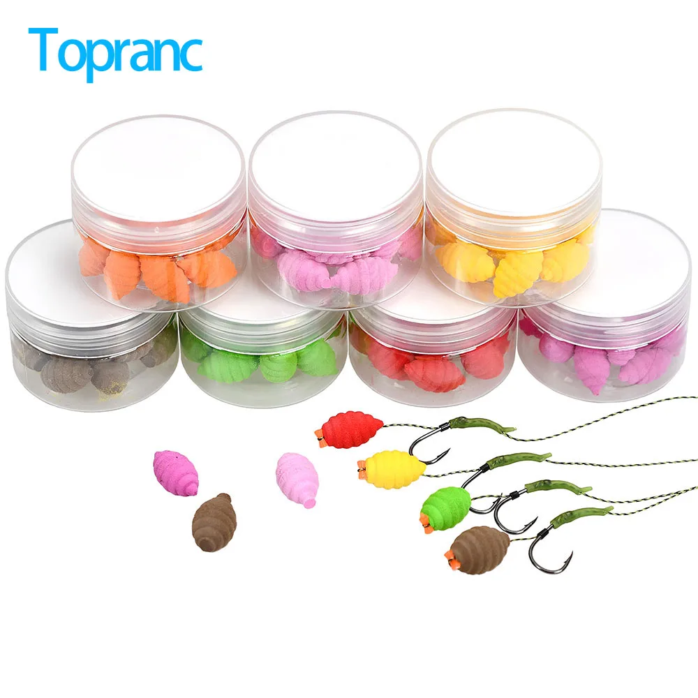15 Teile/schachtel Karpfen Angeln Köder Methode Feeder Haar Rig Pop Up Boilie Hohe Auftrieb Seidenraupe Chrysalis Geformt Karpfen Köder Für Angeln
