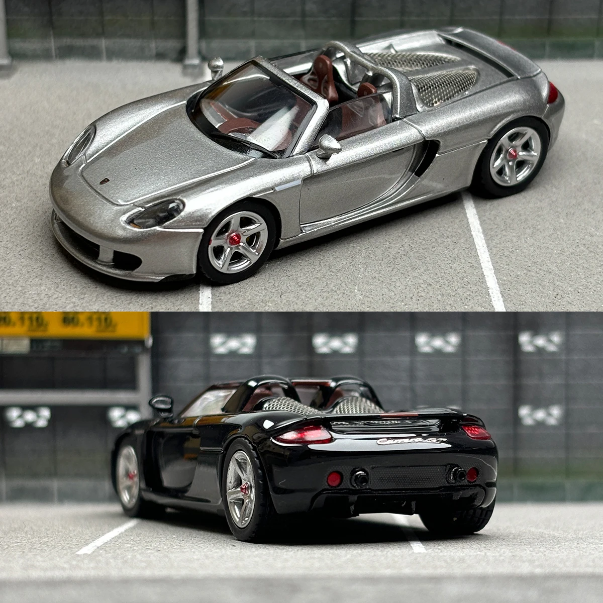 FM 1:64 Scale Diecast Alloy Porsche Carrera GT Convertible Edition Toys Cars Model Classics Adult Gifts Souvenir Static Display