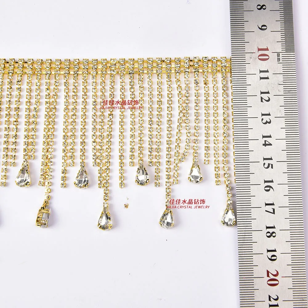 تخصيص 7.5 سنتيمتر واسعة الأذن مخلب كامل النحاس شرابة سلسلة DIY بها بنفسك الرقص الشرقي الخصر سلسلة الملابس الأحذية سلسلة متعددة الاستخدامات #1