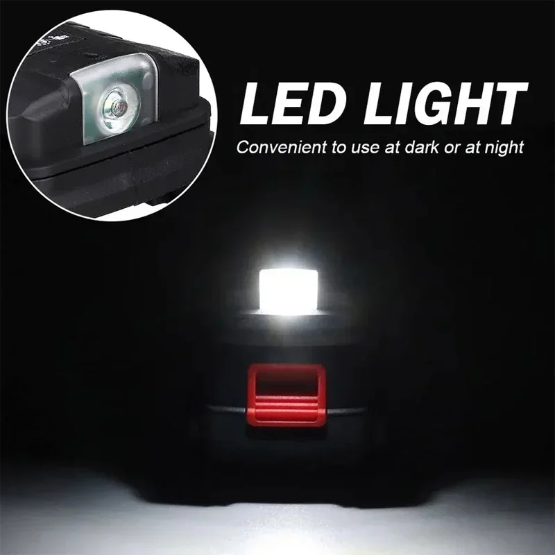 Imagem -04 - Adaptador de Bateria Luz de Trabalho do Diodo Emissor de Luz Banco do Poder Carregador do Telefone Makita Dewalt 18v 20v Li-ion