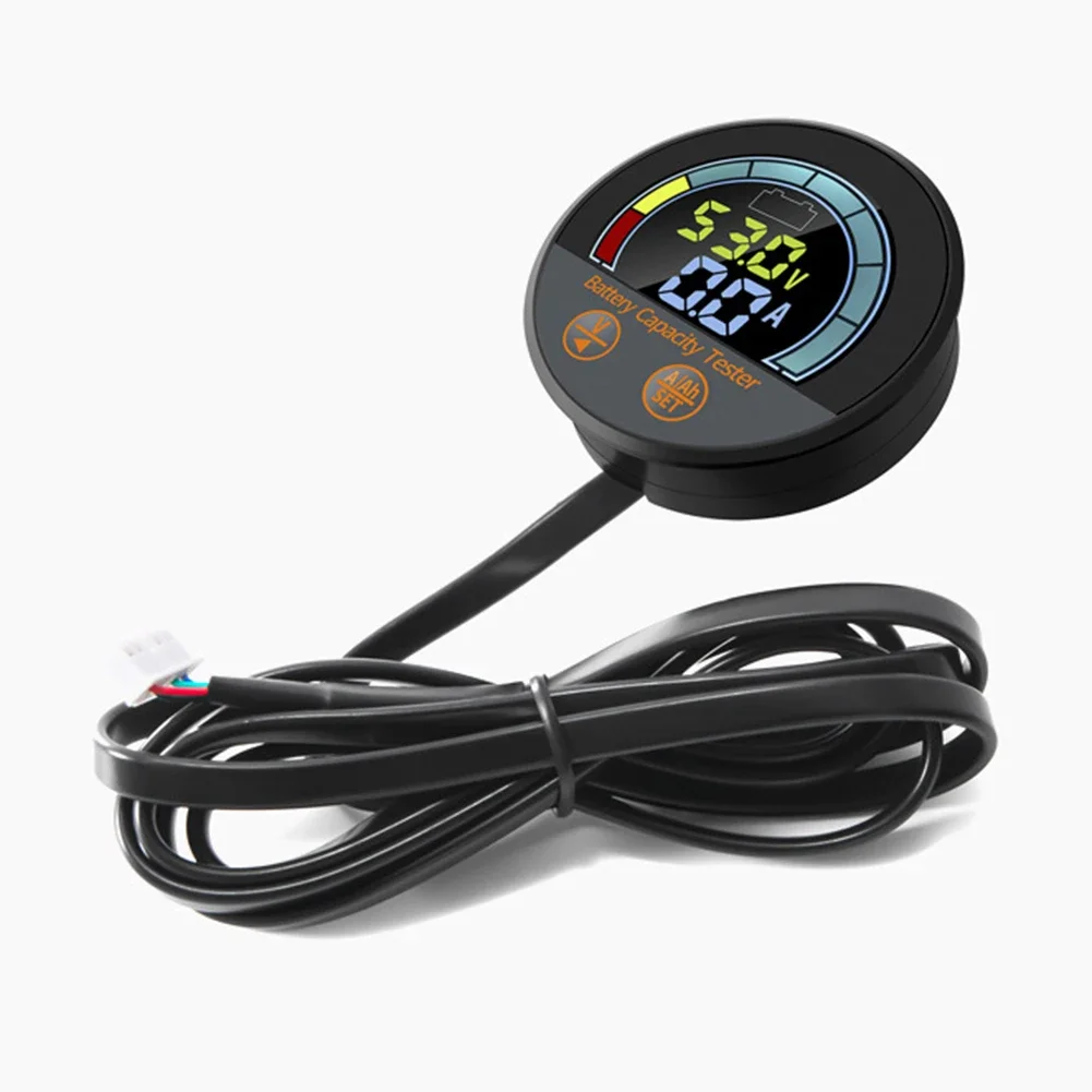 5-in-1 For Battery Fuel Gauge 8-100V 500A Shunt Capacity Tester Voltmeter Ammeter For LiFePO4 Acid RV Solar Boat For Golf Cart M