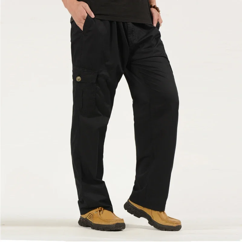 Men's Loose Fitting Casual Fashion Workwear Pants, Trendy and Personalized Large Size, Spring and Summer New