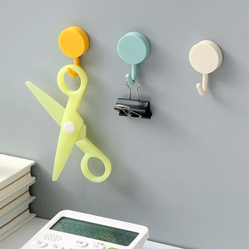 Bathroom Door Hanging Hooks Home Home and Decoration Hook Up Self-adhesive Strong Storage Accessories Pocket Kitchen Towel Wall