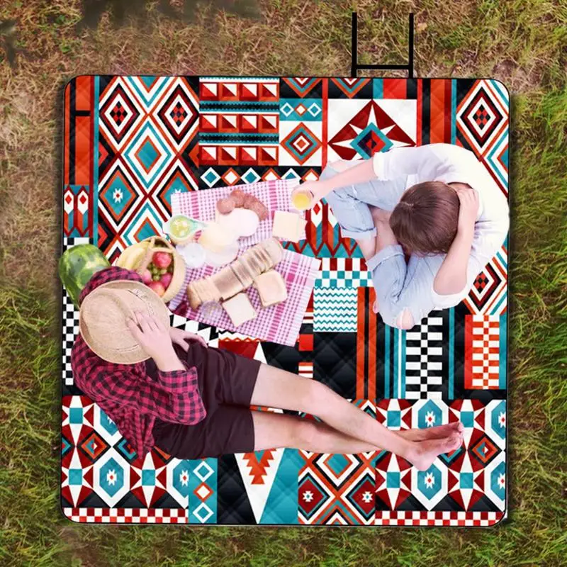 

Outdoor Picnic Blanket Waterproof Camping Blanket For Beach Big Washable Thick Resting Pad For Beach Camping Yard Gathering