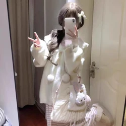 Soft and Sticky Knitted Sweater Autumn and Winter New Cardigan Sweet and Cute Loose and Lazy Jacket Top for Women