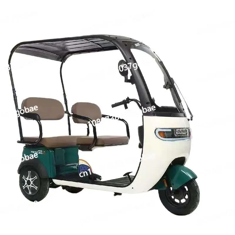 

New shed electric tricycle double row passenger and cargo adult scooter battery car