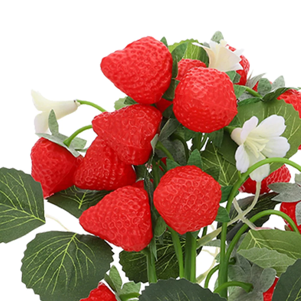 2 قطعة باقة فواكه اصطناعية واقعية من مادة PVC حلي زهور مزيفة نابضة بالحياة ديكور مكتب المنزل هدية فواكه صناعية